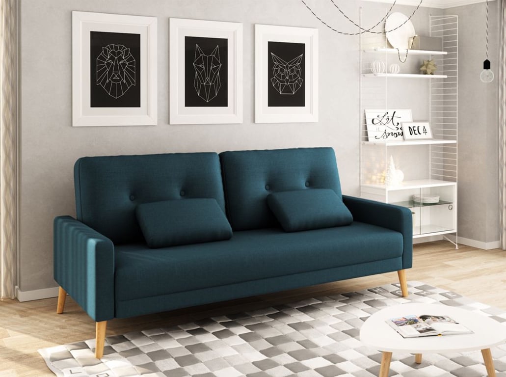 Produit similaire: elga - Canapé convertible Bleu