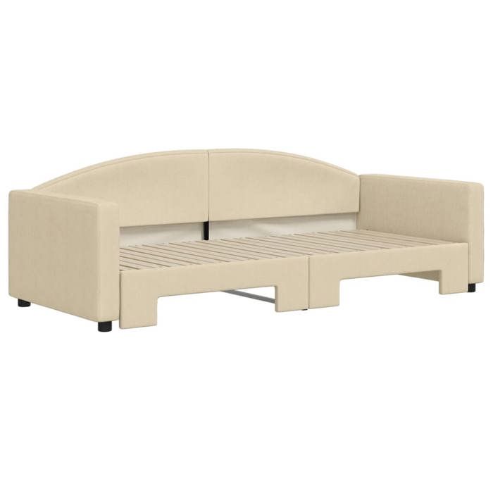 Produit similaire: Lit banquette 2 places - Canapé/Lit de jour avec gigogne - multifonctionnel - crème 90x200 cm CAL4173160