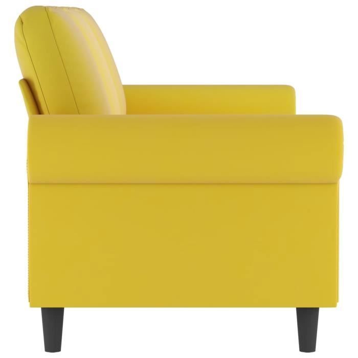 Produit similaire: Canapé à 3 places - MOTHINESSTO - Jaune - Velours 100% polyester - Design contemporain - Confort moelleux