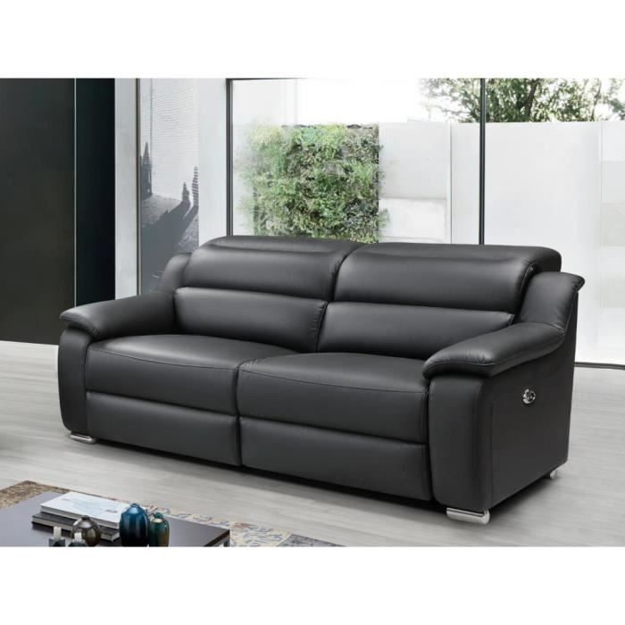 Produit similaire: Canapé 3 places relax électrique en cuir ARENA III - Noir