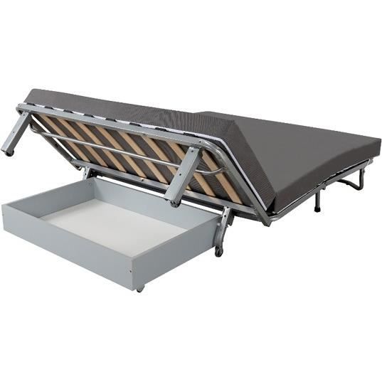 Produit similaire: Tiroir de canapé Coffre pour BZ couchage 140 - Marque - Modèle - Gris