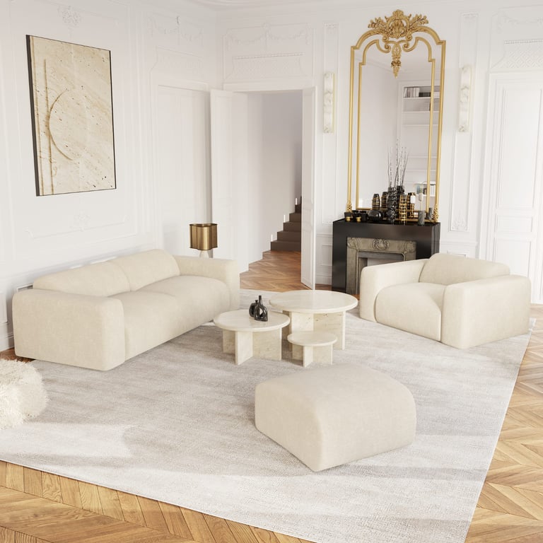 Produit similaire: myra - Canapé velours Beige