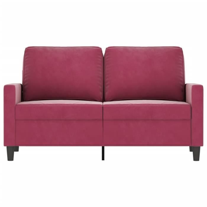 Produit similaire: Mothinessto-Canapé à 2 places Rouge bordeaux 120 cm Velours-DS3222