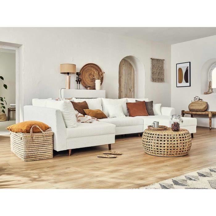 Produit similaire: Rune - canapé panoramique d'angle gauche - 7 places - en tissu bouclette