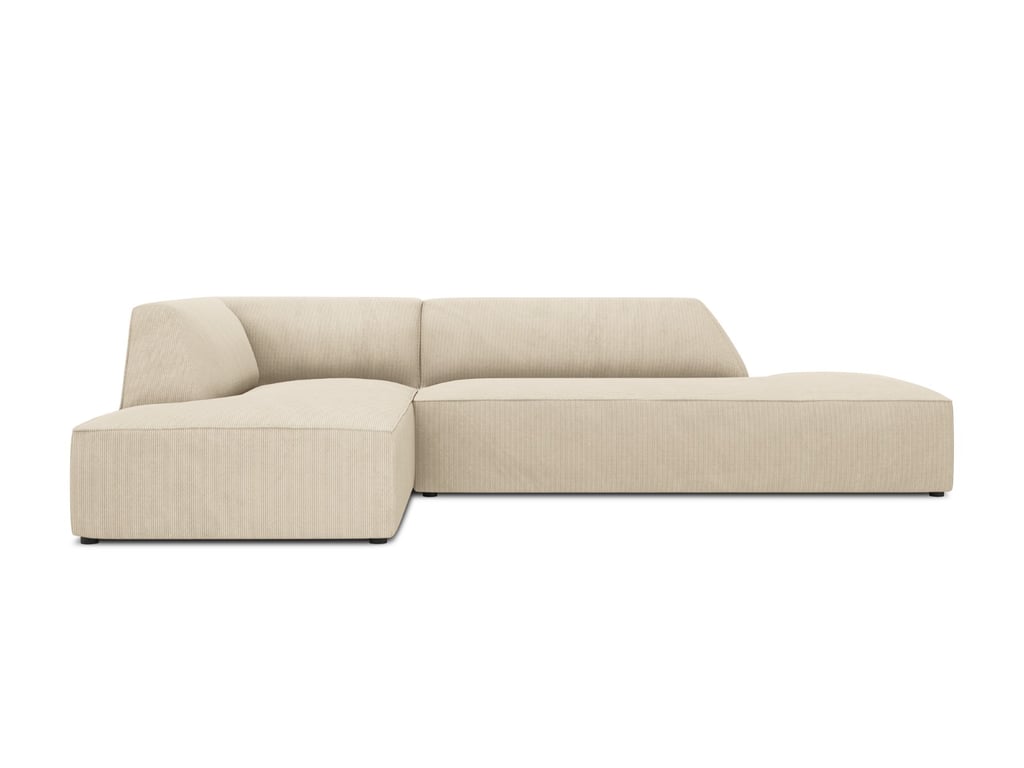 Produit similaire: Canapé d'angle 4 places velours côtelé beige clair