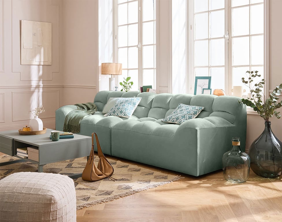 Produit similaire: Napoli - Canapé velours Bleu