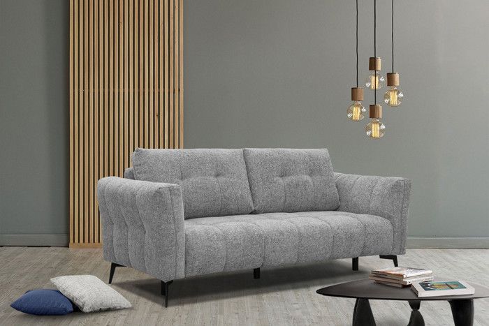 Produit similaire: Canapé droit 3 places tissu gris - Kalmer - Avec accoudoirs - Déhoussable - Contemporain - Design