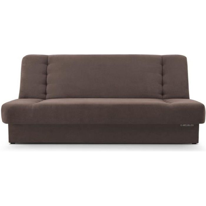 Produit similaire: Canapé en lit Convertible avec Coffre de Rangement 3 Places Relax - clic clac, Banquette BZ en Tissu 190x120x90cm Cyprus Marron