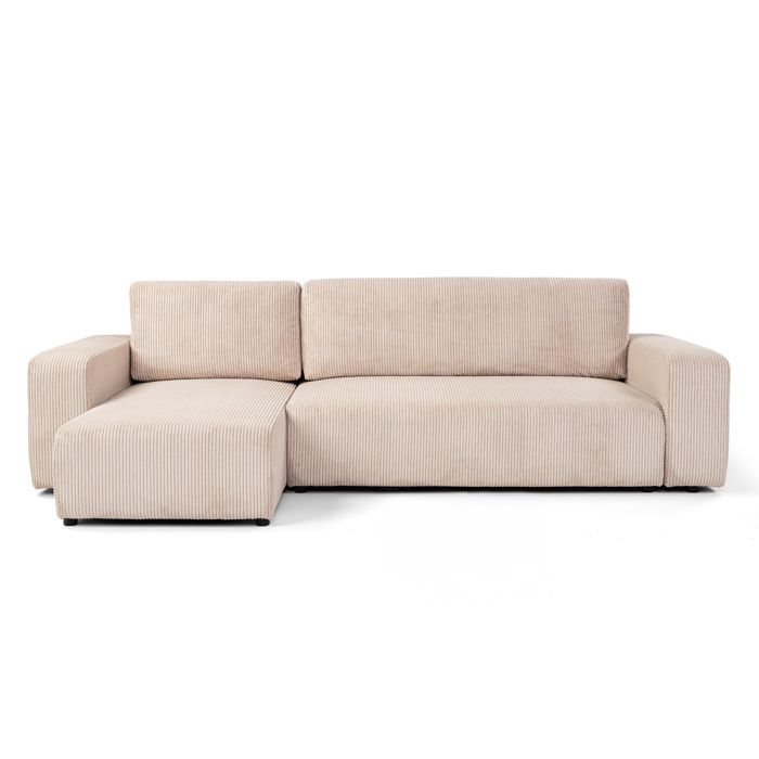 Produit similaire: Canapé d'angle réversible et convertible GOYA 244 cm tissu velours côtelé beige