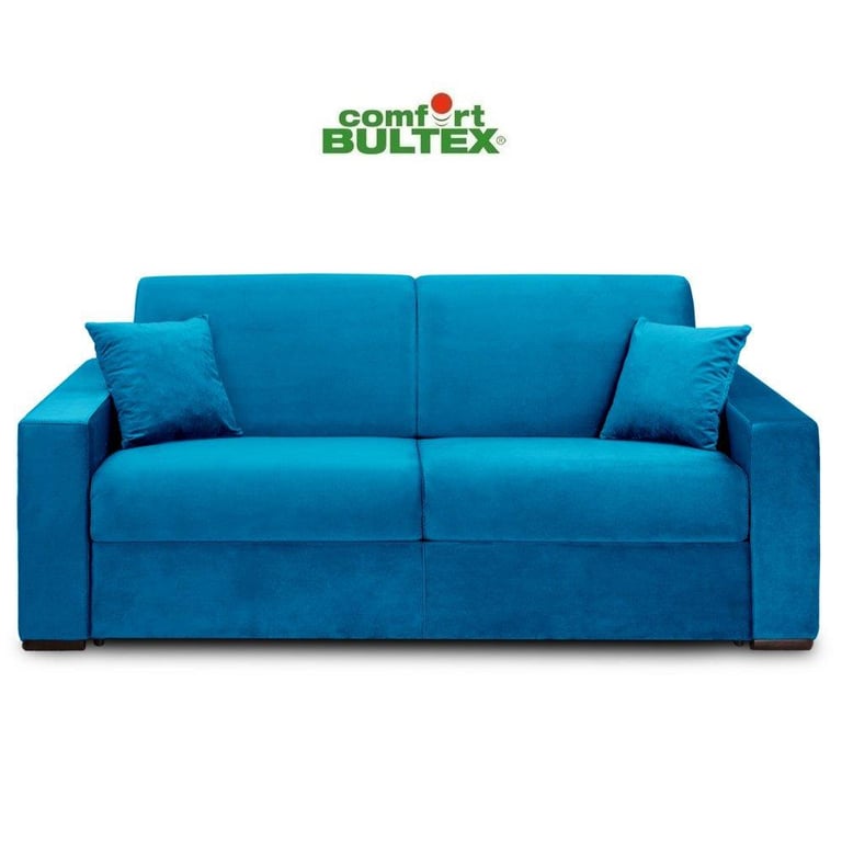 Produit similaire: VOLOUTO - Canapé convertible velours bleu azur - matelas 160cm