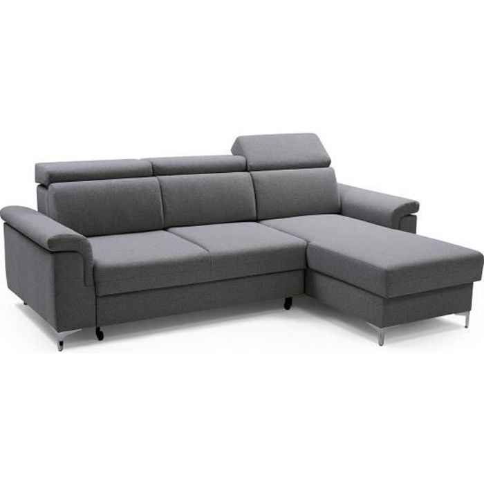 Produit similaire: Canapé d'angle Moderne Convertibles lit Relax Tissu Structure de Tresse REVON (Gris)