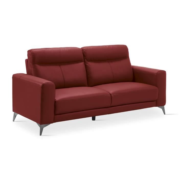 Produit similaire: Canapé de 3 places fixes en Cuir-PVC couleur Rouge - Longueur 207 x Profondeur 87 x Hauteur 99 cm