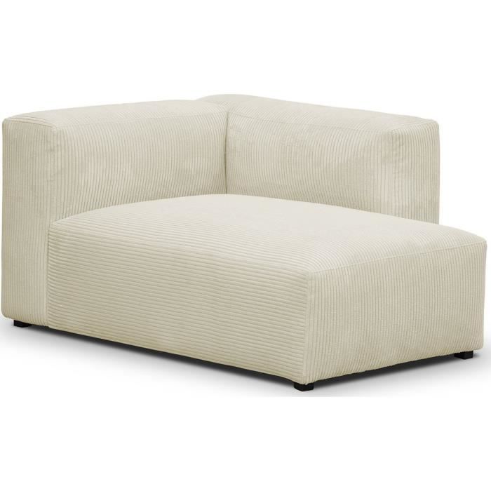 Produit similaire: Méridienne d'angle à droite modulable - HOMIFAB - Modulo - Tissu - Beige - Ferme - 1 place