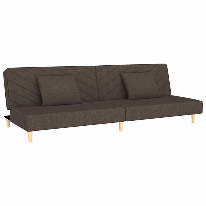 Produit similaire: Canapé d'angle convertible/réversible - Elégance - Canapé-lit à 2 places avec deux oreillers marron tissu,25 Kg 96739