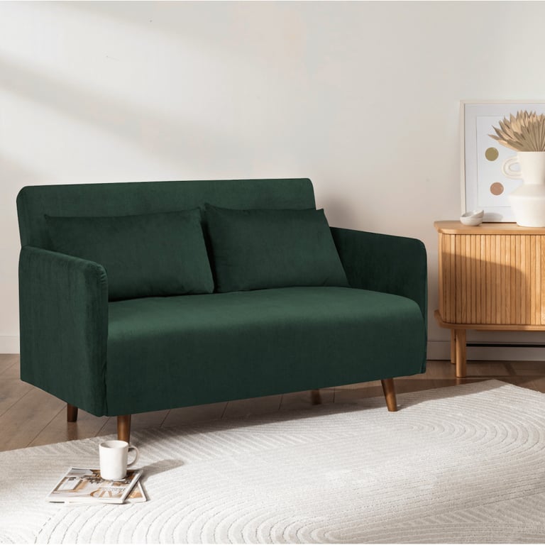 Produit similaire: Belushi - Canapé convertible velours côtelé Vert