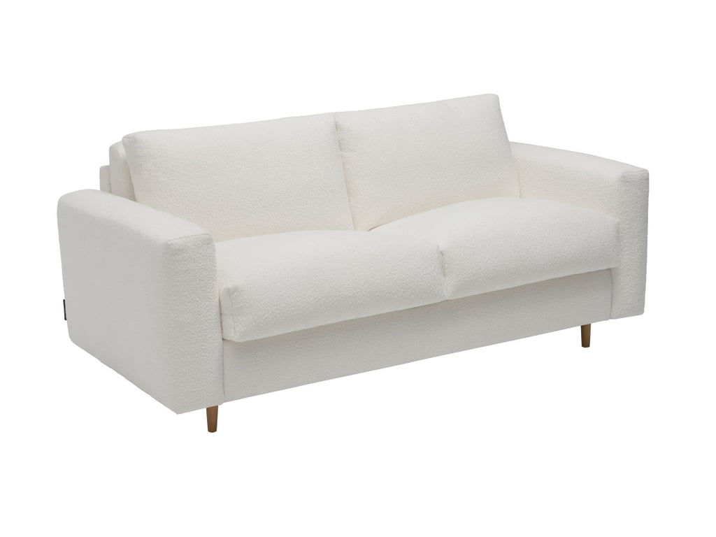 Produit similaire: Cocoone canapé droit convertible 3 places tissu bouclette blanc