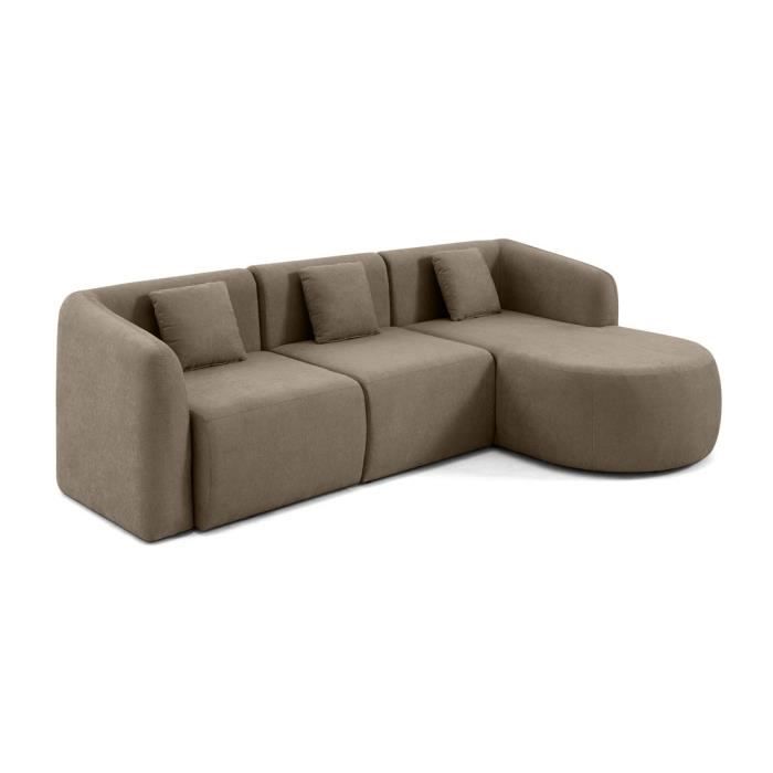 Produit similaire: Ikare - canapé modulable d'angle droit - 4 places - en tissu - Taupe