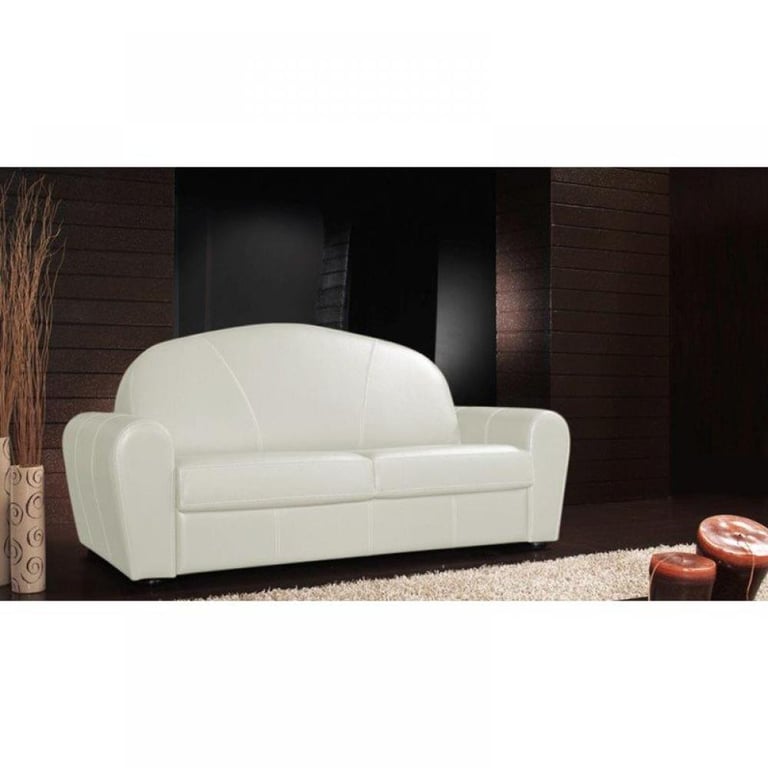 Produit similaire: Canapé lit CLUB DELUXE convertible EXPRESS 120 cm cuir blanc cassé matelas 16 cm