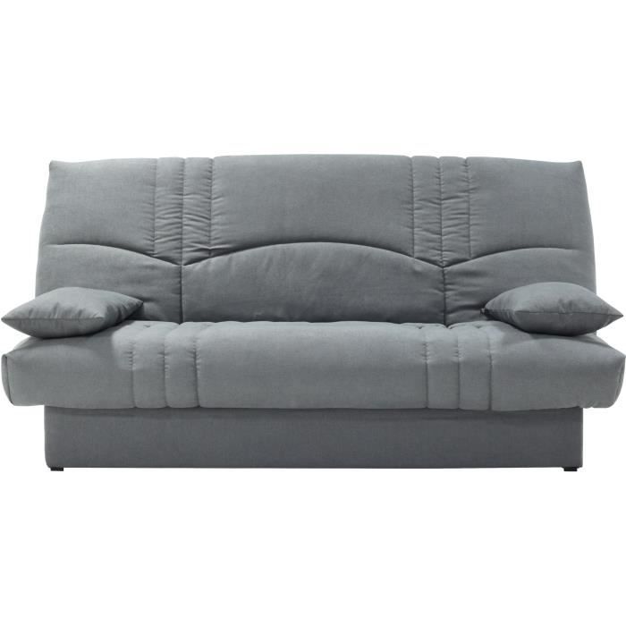 Produit similaire: Clic clac 3 places THELMA - Tissu Soro gris moyen - Couchage 125x190 cm - L190 x P92 x H96 cm