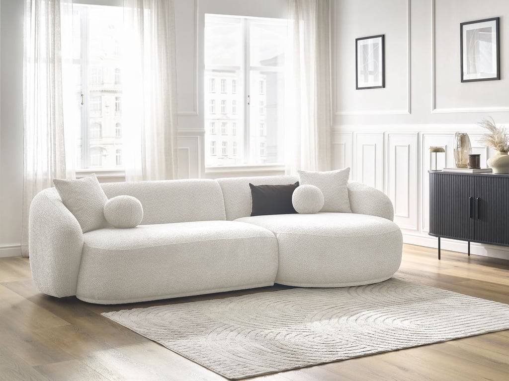 Produit similaire: Ashley canapé d'angle fixe 4 places blanc angle droit