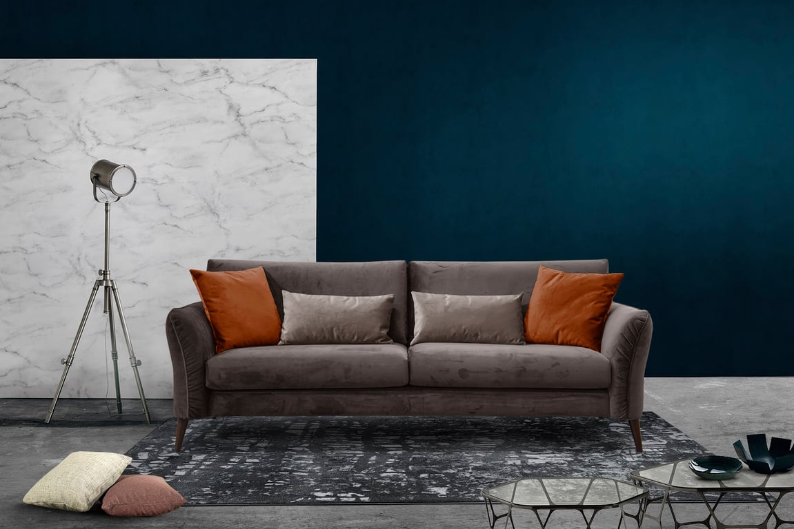 Produit similaire: Figari - Canapé velours Gris