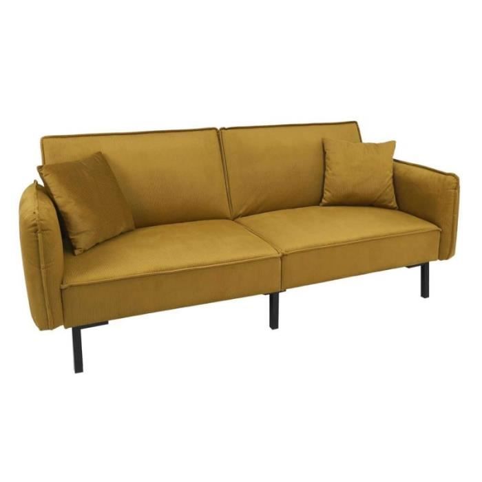 Produit similaire: Canapé Convertible en Velours "Giulia" 198cm Jaune