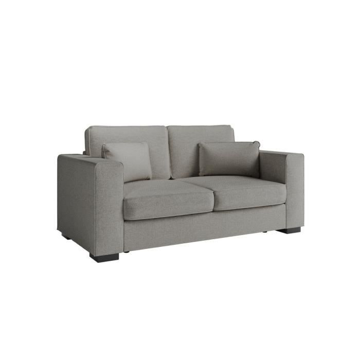 Produit similaire: Canapé droit fixe 2 places BELAMI en tissu - Gris - L181 x P93 x H86cm - LOUNGITUDE