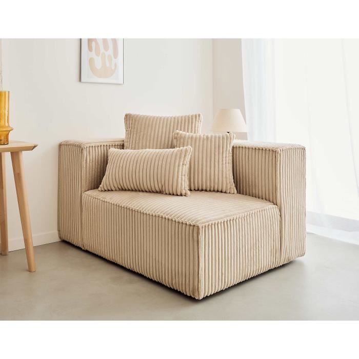 Produit similaire: Colombine - module d'assise gauche - en velours côtelé grosses côtes