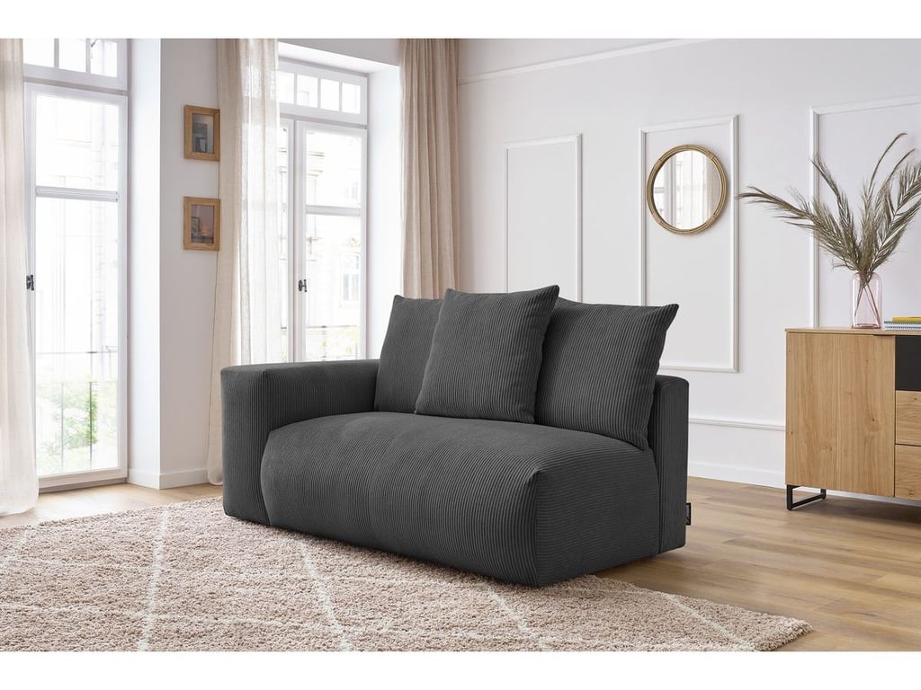 Produit similaire: Chauffeuse 2 places avec accoudoir pour canapé modulable VOLTAIRE gris foncé angle gauche BOBOCHIC 2 places