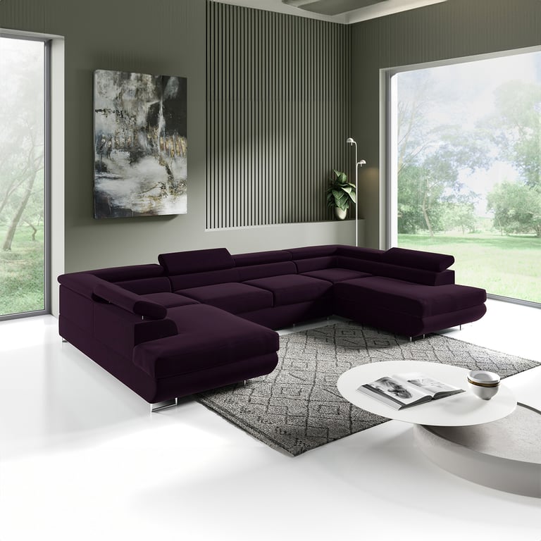 Produit similaire: lyam - Canapé relax convertible velours Violet