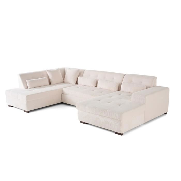 Produit similaire: Vermont - canapé panoramique d'angle gauche - 7 places - en velours côtelé - Beige