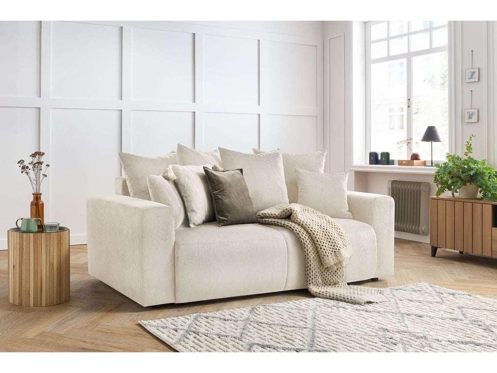 Produit similaire: Canapé droit fixe 2 places ENVY velours côtelé beige BOBOCHIC