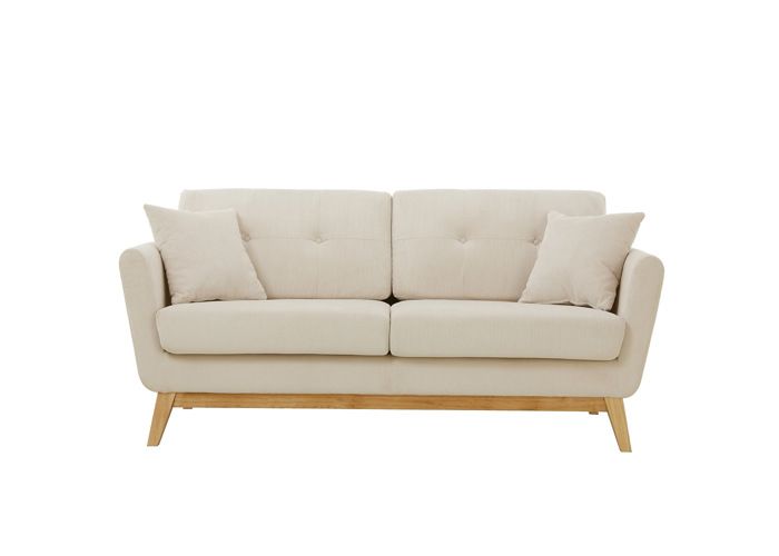 Produit similaire: Hoga Velours côtelé beige Canapé scandinave 3 places + 2 coussins