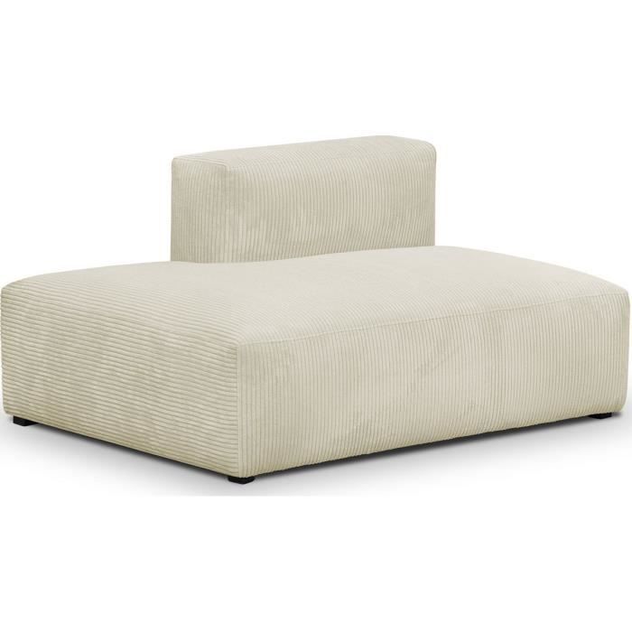 Produit similaire: Canapé d'angle ouvert à gauche Modulo - HOMIFAB - Beige - Modulable - Ferme - 2 places