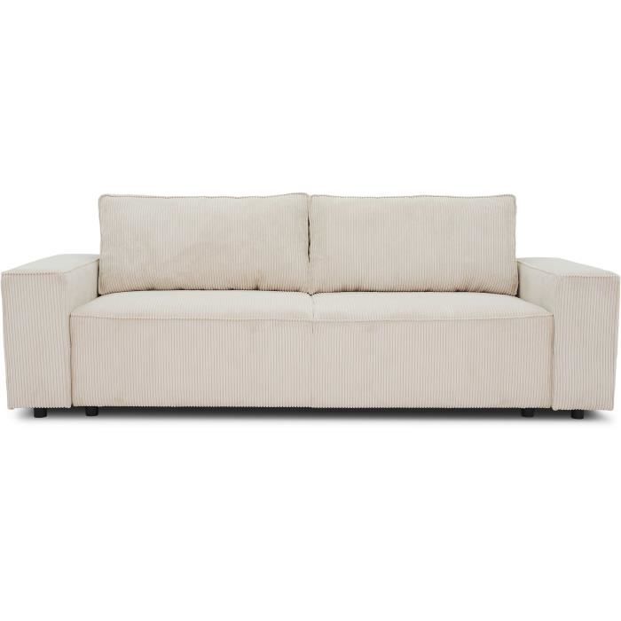 Produit similaire: Canapé fixe 4 places - JOSH - Velours cotelé perle - 241 x 86 x 88 cm