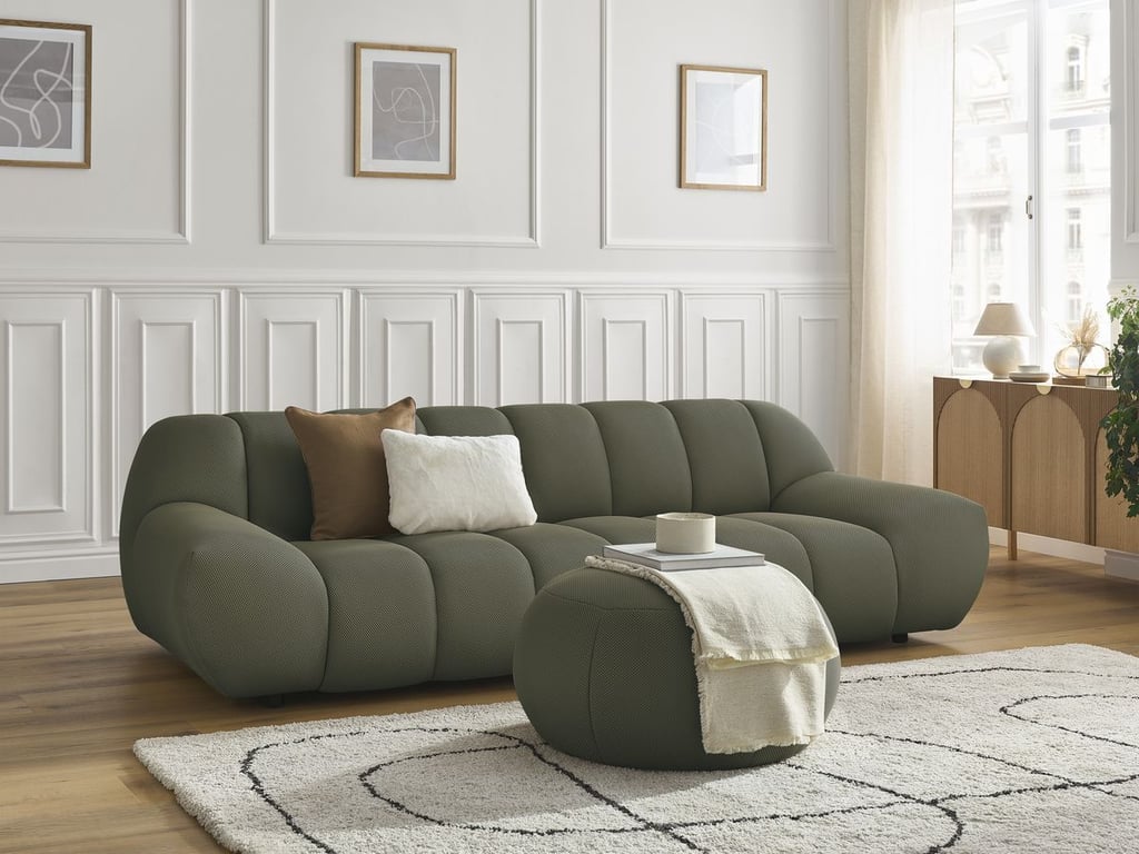 Produit similaire: Hayden canapé droit fixe 3 places tissu mesh grand vert