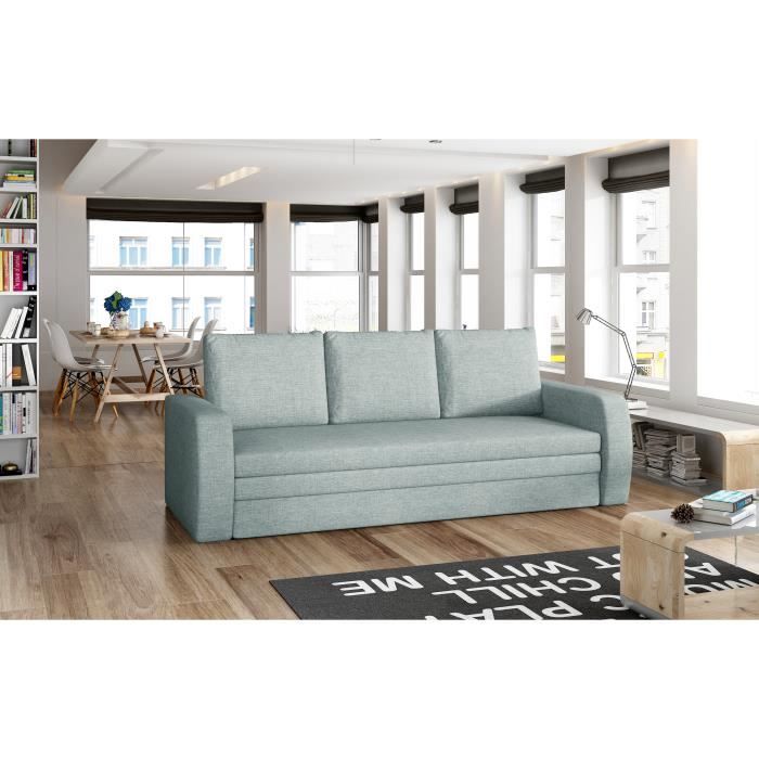 Produit similaire: Canapé en lit Convertible avec Coffre de Rangement 3 Places Relax - en Tissu - SYLVIANO (Bleu (Cover 70))