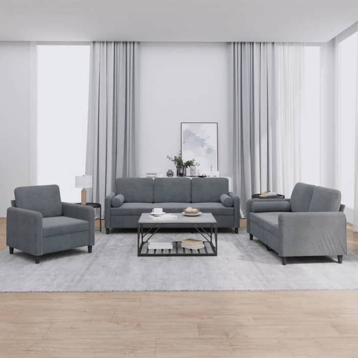 Produit similaire: Ensemble de Canapés avec Coussins 3 pcs, Canapés avec Accoudoirs et Dossier, Ensemble de Meubles, Mobilier de Salon, 3201955