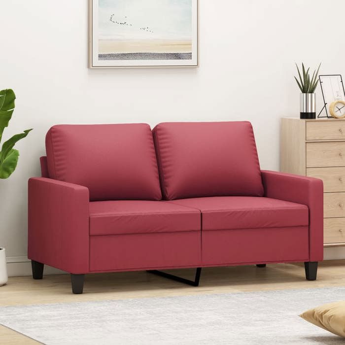 Produit similaire: Canapé Relax CLOUD - Canapé à 2 places Rouge bordeaux 120 cm Similicuir 5036