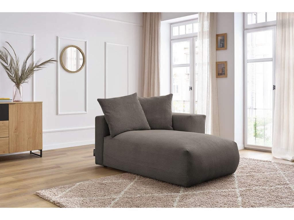 Produit similaire: Méridienne avec accoudoir pour canapé modulable VOLTAIRE taupe angle droit BOBOCHIC 1 places