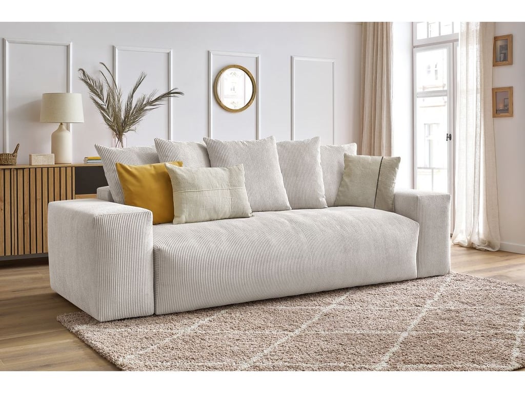 Produit similaire: Canapé droit convertible coffre VOLTAIRE beige BOBOCHIC 3 places