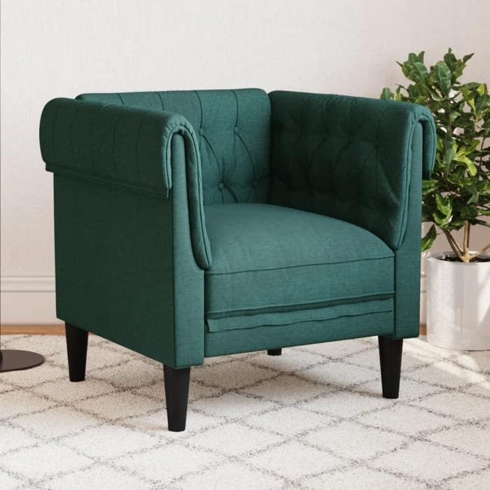 Produit similaire: Canapé rétro salon/ Fauteuil Chesterfield - vert foncé tissu CC88903053
