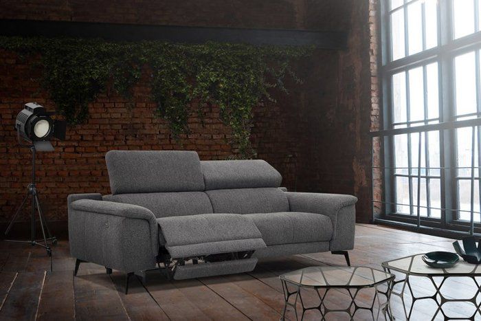 Produit similaire: Canapé 3 places XXL avec relax électrique côté gauche tissu gris foncé - Fiero