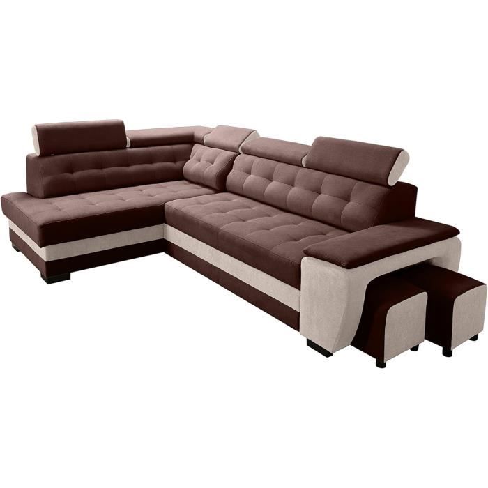 Produit similaire: Robin Canapé d'Angle en L - Rangement et 2 Tabourets Inclus - Confort, Fonctionnalité et Élégance pour Votre Salon - Cream