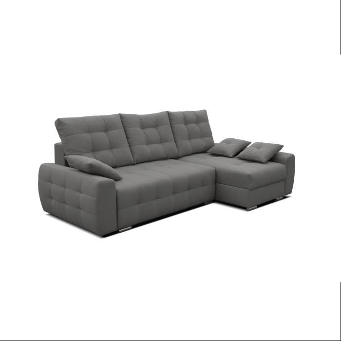 Produit similaire: Canapé d'angle en lit en tissu avec coffre 4-5 places - salon & séjour  - MILANI - Gris (Enzo 163, Droite)