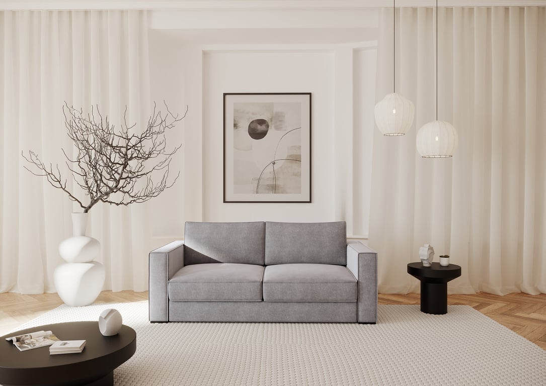 Produit similaire: Lexy - Canapé velours Gris