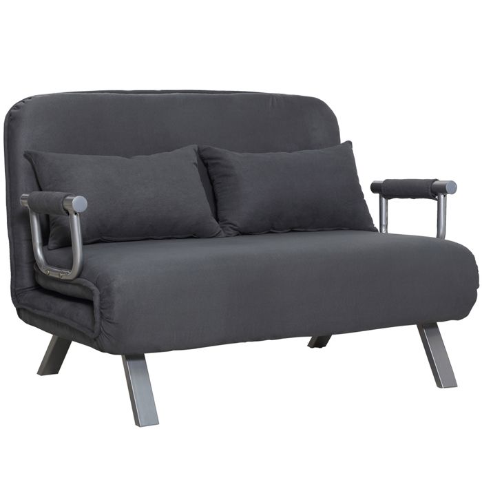 Produit similaire: Canapé-lit convertible 2 places déhoussable HOMCOM - Gris foncé - Design contemporain