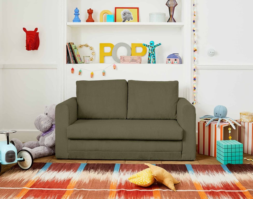 Produit similaire: marilia - Canapé convertible velours côtelé Vert