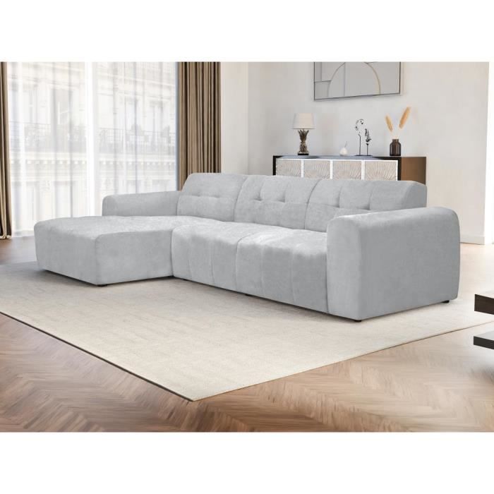 Produit similaire: Canapé d'angle gauche en tissu texturé gris FRISALO de Pascal Morabito