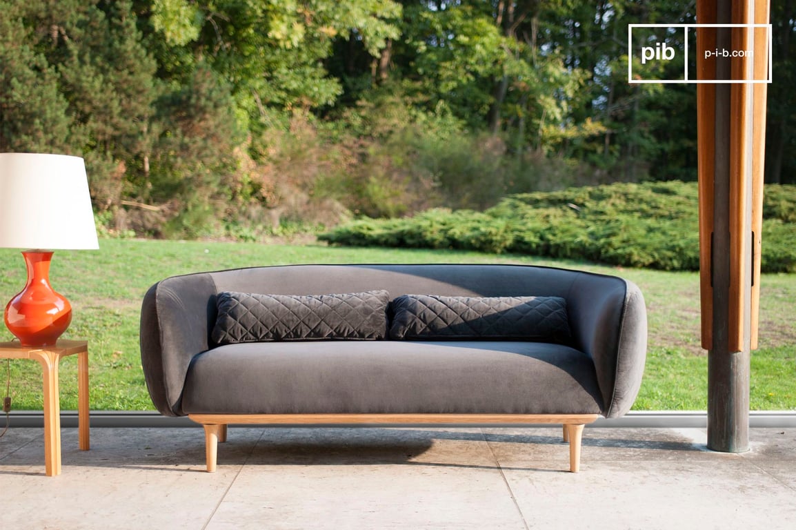 Produit similaire: Olson - Canapé velours Gris